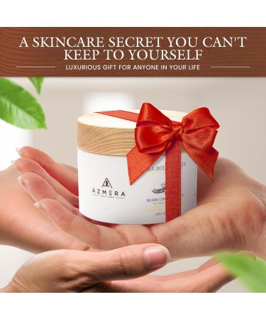 AZMERA Shea Body Butter | Organic Fair-Trade Skin Care | Vegan Argan Oil & Vitamin E | Vanilla Bean | 8.82Oz - Buy Online on GoSupps.com