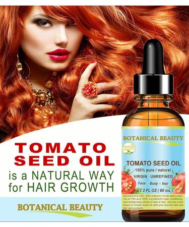 Botanical Beauty TOMATO SEED OIL 100% Pure Natural Virgin Unrefined Cold-pressed Carrier Oil for Face Skin Body Hair Lip Nails. Rich in Vitamin E Lycopene (0.5 Fl Oz) 0.5 Fl Oz (Pack of 1) - Buy Online on GoSupps.com