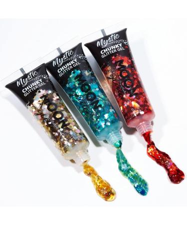 Moon Glitter Mystic Chunky Glitter Gel - Luxe Face & Body Paint for Festivals - 12ml - Buy Online on GoSupps.com