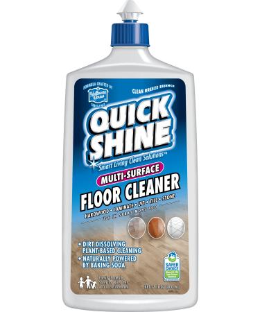 Quick Shine Multi Surface Floor Cleaner 27oz | Ready to Use, Dirt Dissolving, Streak Free, No Rinse | Use on Hardwood, Laminate, Luxury Vinyl Plank LVT, Tile & Stone | Safer Choice Cleaner 27 Fl. Oz. 1 Bottle