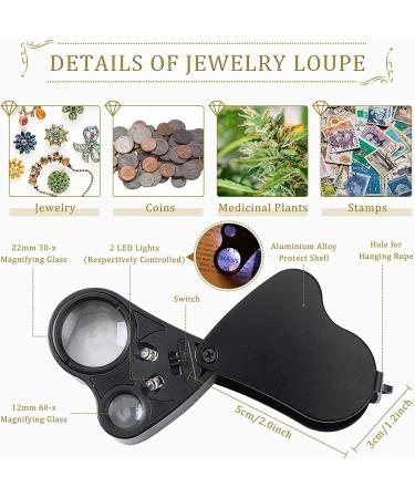 Mollo High Accuracy Diamond Tester + 30X60X Jewelry Eye Loupe Combo | Gem Testing Tool for Novice and Expert - DT-1 - Buy Online on GoSupps.com