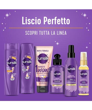 Sunsilk Liscio Perfetto 2-in-1 Shampoo & Conditioner with Argan Oil Silk Proteins & Biotin for Smooth Healthy Hair - 250ml - Buy Online on GoSupps.com
