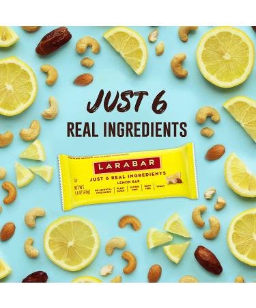 Larabar Lemon Bar 1.6 oz - Gluten Free Vegan Fruit & Nut Bars (6 ct) - Buy Online on GoSupps.com