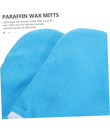 1paire De Paraffine Chauffants Pour Spa Mitaines De Cire Hydratantes Pour Soins Des Mains Accessoires De Beaut Professionnels Avec Bord Bleu - Buy Online on GoSupps.com