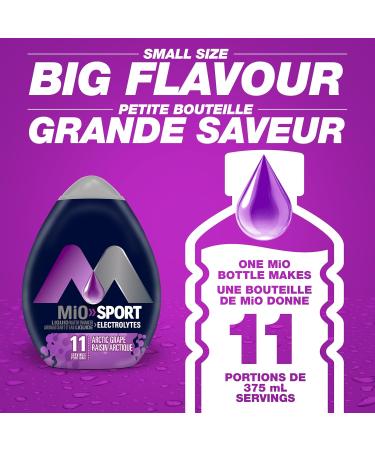 MiO Sport Arctic Grape Liquid Water Enhancer 48ml (Pack of 12) 48 ml (Pack of 12) Arctic Grape Electrolyte Enhancer - Buy Online on GoSupps.com