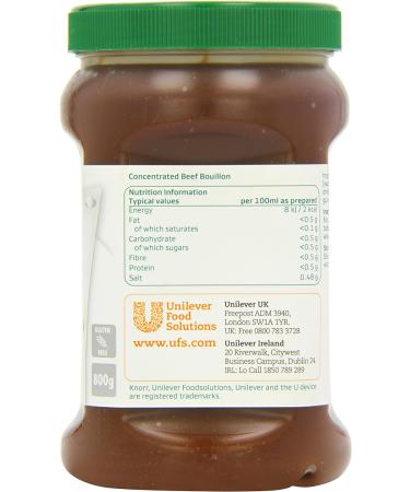 Knorr Beef Bouillon Jelly 800g - Premium Flavor Enhancer for Soups, Sauces, and Stews - Buy Online on GoSupps.com
