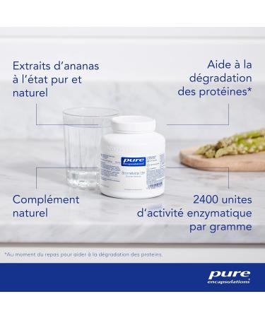 Pure Encapsulations - Bromelain DR - Plant Enzymes Extracted from Pineapple - Contributes to Maintaining Normal Digestive Function - 30 Vegan Capsules - Buy Online on GoSupps.com