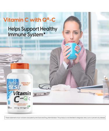 Doctor's Best Vitamin C with Quali-C | 1000 mg - 360 Veggie Capsules - Buy Online on GoSupps.com
