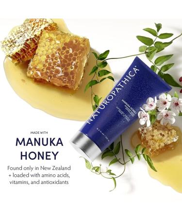 Naturopathica Manuka Honey Shower Body Exfoliator - Hydrating Scrub for Firmer Skin Protects Skin Barrier - 8.4 fl oz - For Men & Women - Buy Online on GoSupps.com