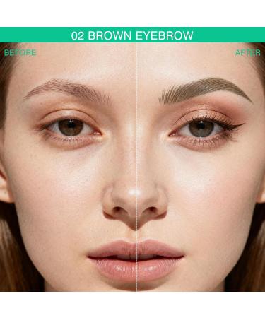 QIC Eyebrow Pencil Waterproof Precision Eyebrow Pencil Ultra Fine Point for Natural 3D Eyebrows Long Lasting Easy to Use CrueltyFree 02 Brown - Buy Online on GoSupps.com