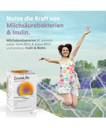 Enviolife Belly Comfort - 30 Capsules | Dietary Supplement with Biotin Lactic Acid Bacteria & Inulin for Healthy Mucous Membranes - Buy Internationally - Buy Online on GoSupps.com