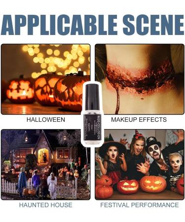 Scar Makeup | 5ml Liquid Scar Paint for Halloween | Body Paint Makeup | for Face Skin Body Costume Cosplay Halloween Photography Party Performance - Buy Online on GoSupps.com