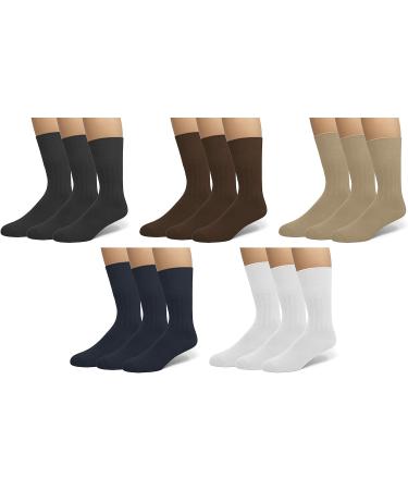 Classic Women's Diabetic Cotton Dress Socks 3-Pack 10-13 White - 5-Pack Set - Buy Online on GoSupps.com