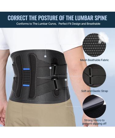 Fit Geno Lower Back Brace - Adjustable Support for Women & Men | Pain Relief & Comfort for Sciatica & Lumbar Support - Buy Online on GoSupps.com