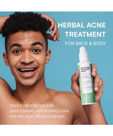 BellamiLuxx Back Acne Treatment Spray - 2% Salicylic Acid & Tea Tree Oil - Herbal Bacne Solution for Men & Women - 4.05 Oz - Buy Online on GoSupps.com