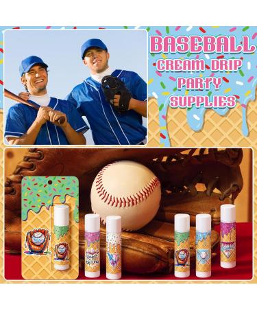 Loopeer 45 Pcs Valentine Ice Cream Drip Baseball Party Favors Gifts Decorations Bulk Ice Cream Drip Lip Balms Sports Baseballs Team Gifts Birthday Party Favors Inspirational Supplies for Teen Adults - Buy Online on GoSupps.com