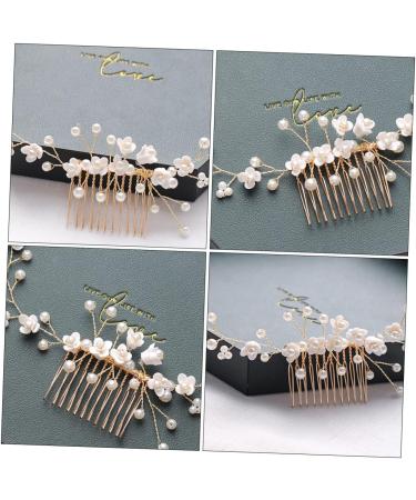 MAGICLULU Bridal Hair Comb Bridal Pearl Headwear Pearl Hair Comb Handmade Headwear Decor Pearl Headdress Bride Hair Comb Wedding Hair Comb Pearl Headpiece Bridal Headdress Hair Accessories - Buy Online on GoSupps.com