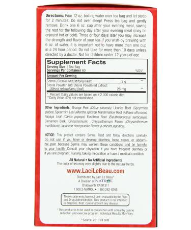 Laci Le Beau Super Dieter's Tea - All Natural Botanicals, 60 Count Box (Pack of 2) - Herbal Weight Loss Support - Buy Online on GoSupps.com