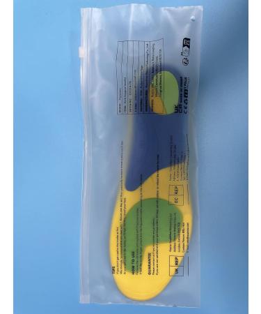 Shop Plantar Fasciitis Insoles for Work Shoes | Comfort Shoe Inserts for Men & Women | Yellow XL (EU48-50) - 32cm - Buy Online on GoSupps.com