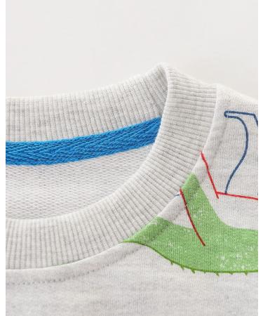 Kids Dinosaur Sweatshirt | Boys Cotton Pullover Jumper | Toddler Girls Casual Top | Long Sleeve T-Shirt for Baby Clothes | 2-3 Years - Buy Online on GoSupps.com