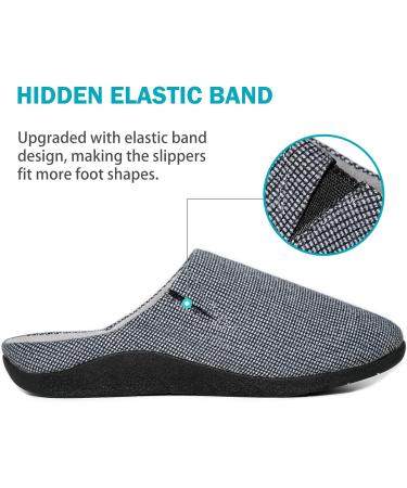 V.Step Orthotic Slippers with Arch Support | Orthopedic House Slipper for Men & Women | Plantar Fasciitis Relief | Grey, 8.5 Wide Women/6.5 Men - Buy Online on GoSupps.com