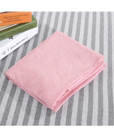 Verdant Touch Salon Bed Cover Massage SPA Couch Cover Soft Cotton Duvet Cover with Face Breathing Hole Pink for Beauty Salon