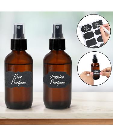 BELLE VOUS Brown Glass Spray Bottle Set - 8-Pack 57-455ml Empty Atomizers for Oils Cleaning Plants - Includes Labels & Lids - Buy Online on GoSupps.com