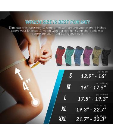 MODVEL Professional Knee Brace - Compression Sleeve for Meniscus Tear, ACL, Arthritis - Joint Pain Relief for Men and Women - Buy Online on GoSupps.com