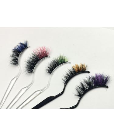 U-Hotmi 15-20mm Natural Look Colorful Wholesale Mink Lashes - Handmade Fluffy Pack of 10 Pairs - Buy Online on GoSupps.com