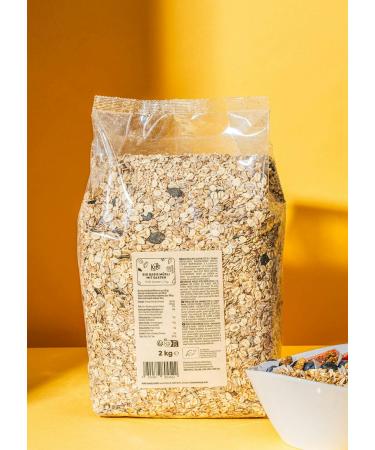 KoRo KoRo - Organic Basic Muesli with Seeds 2kg - For your breakfast - With oat flakes flax seeds and more