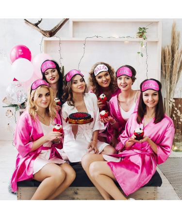 12 Pieces Bride and Bridesmaids Sleep Mask Bridesmaid Proposal Present Bridal Party Favor Eye Coverings Bachelorette Sleep Eye Masks Sleep Shade Blindfold Party Favor Accessories - Buy Online on GoSupps.com