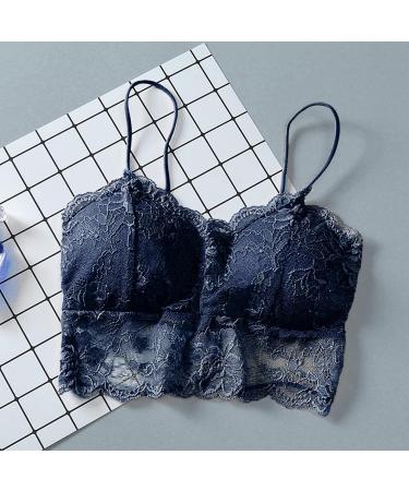 Chest Sports Bra Vest for Women - Sexy A Cup Underwear Cushioned Support Blue - 1PC Ladies Fitness Wear - Buy Online on GoSupps.com