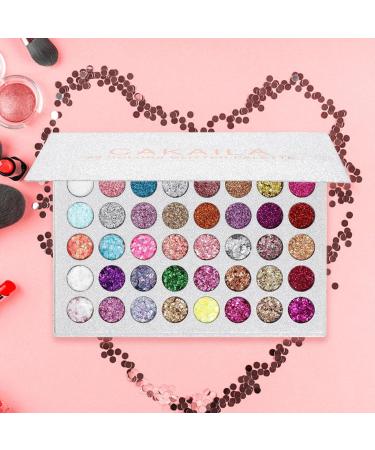 5 Makeup Palette Eyeshadow - 40colors Highly Pigmented Eye Makeup Palette | Makeup Palette Full Spectrum Waterproof Creamy Blendable Eye Shadow 5 Pcs a - Buy Online on GoSupps.com