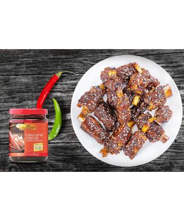 Lee Kum Kee Chiu Chow Chili Oil 205g (7.2oz) - Authentic Spicy Condiment - Buy Online on GoSupps.com