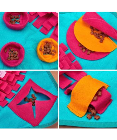 Emwel Washable Dog Snuffle Mat - Interactive Nosework Training Toy for Large & Medium Dogs - Red - Buy Online on GoSupps.com