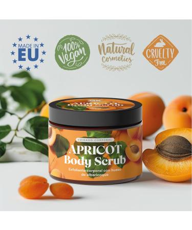 QKNatur- Apricot Kernel Body Scrub 300ml. With extracts of Orange Blossom Chamomile Rose and Hamamelis. Exfoliates and nourishes the skin - Buy Online on GoSupps.com