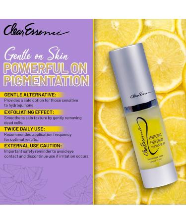 Clear Essence Lemon Plus Vitamin C Fade Serum - Hydroquinone-Free | Even Skin Tone Fade Dark Spots Flawless Complexion | 0.5 Oz Safe for All Skin Types - Buy Online on GoSupps.com