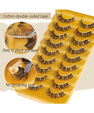 D Curl Natural Eyelash Clusters - 9 Pairs Mega Volume Mink Lash Extensions by Goddvenus - Buy Online on GoSupps.com