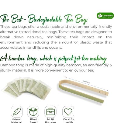 Lavendium CA Premium 30 JasmineGreen Tea Bags 100% Natural & Pure from Jasmine Green Tea. Jasmine Green Herbal Tea. Made with Natural Material Tea Bags. No Sugar No Gluten Vegan. - Buy Online on GoSupps.com