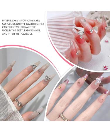 50 PCS Planet Nail Charms and Gems& 3D Shiny Diamond Saturn Shape Nail Art Rhinestones Cross Nail Charms (Pink Purple Black Galaxy) for Women Nail Decorations - Buy Online on GoSupps.com