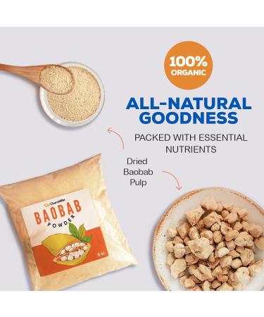 Churchwin Organic Baobab Powder 0.5 LB / 8 OZ / 250 g 100% Raw and Natural from Ghana Premium Quality half Pound (Baobab 8 oz) - Buy Online on GoSupps.com