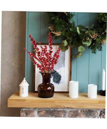 Zerodeko 4 Pcs Christmas Cuttings Faux Branches Artificial Christmas Stems Christmas Berries for Crafts Christmas Wreath Berries Flowers Home Decoration Household Christmas Tree Red Plastic - Buy Online on GoSupps.com