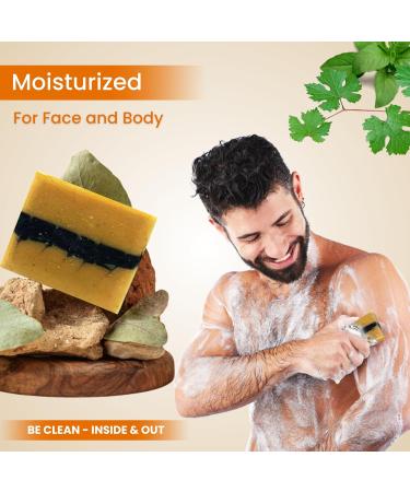 All Natural Handmade Bar Soap for Men | Organic Cold Process Soaps with Essential Oils - Daily Use Men's Body Soap | The Good Room - Buy Online on GoSupps.com
