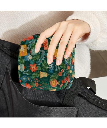 Christmas Tree Gift Sanitary Napkin Storage Bag | Large Capacity Menstrual Cup Pouch | Portable Makeup Organizer - Color 1 - Buy Online on GoSupps.com