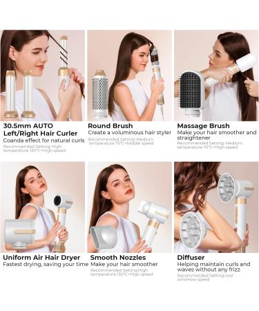 Ukliss 7-in-1 Hairstyler: High-Speed Ionic Hairdryer & Curling Iron for All Hair Types - Versatile Air Styler - Buy Online on GoSupps.com