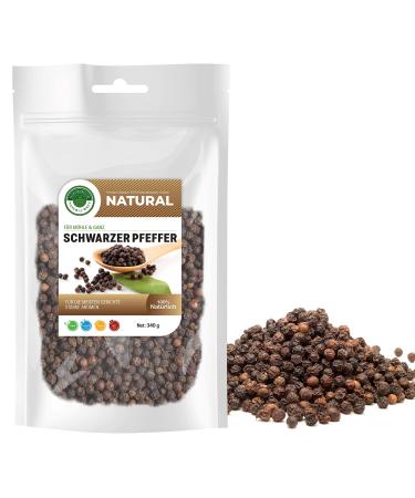 Natural Welt Grains de poivre noir 340 g I Convient pour le moulin I Poivre noir naturel I Vietnam
