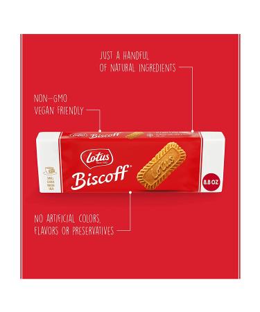 Lotus Biscoff Caramelized Biscuit Cookies - 64 Vegan Cookies (2 Packs of 32) - Buy Online on GoSupps.com
