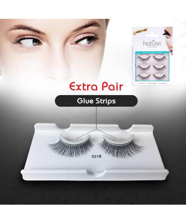 Shop Reusable Fake Eyelashes - Lightweight Self-Adhesive False Lashes | No Glue Needed - 3 Sets - Buy Online on GoSupps.com