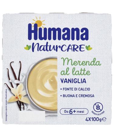 HUMANA VANILLA SNACK 4 JARS OF 100 G
