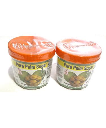 JHC 100% Pure Palm Sugar 14 oz. Product of Thailand (2 Packs)